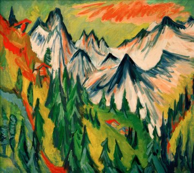 Bjergtinder af Ernst Ludwig Kirchner