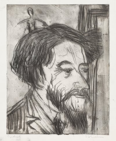 Portræt af professor Enrico Padua. 1923 af Ernst Ludwig Kirchner