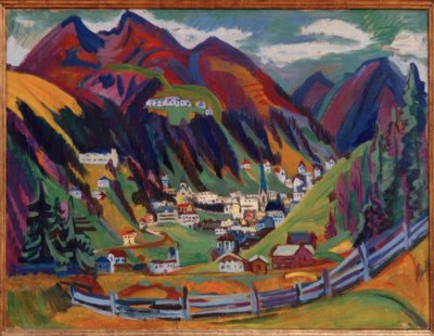 Udsigt over Davos af Ernst Ludwig Kirchner