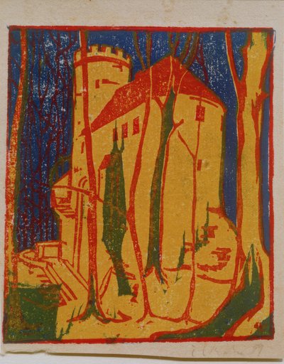 Rabenstein Slot af Ernst Ludwig Kirchner