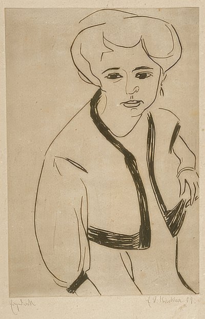 Dodo. 1909 af Ernst Ludwig Kirchner