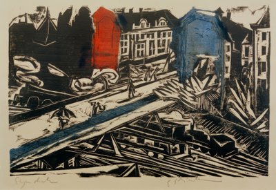 E.L. Kirchner, bro over Wannseebahn af Ernst Ludwig Kirchner