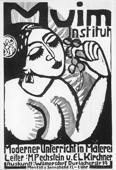 Ernst Ludwig Kirchner: Muim Institute ... (træsnit) af Ernst Ludwig Kirchner
