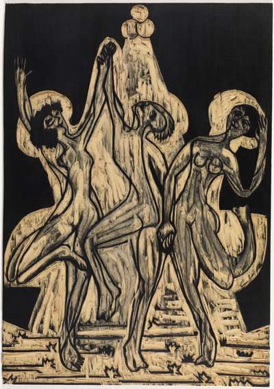Farvedans, tegneblok af Ernst Ludwig Kirchner