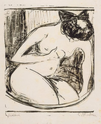 Frau im. 1908 af Ernst Ludwig Kirchner