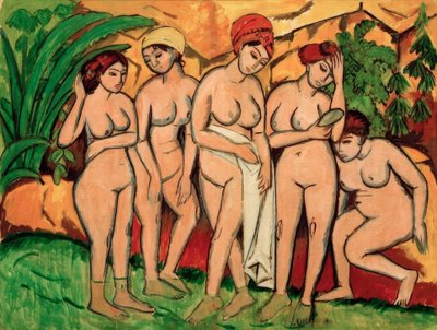 Kvinder i badet af Ernst Ludwig Kirchner