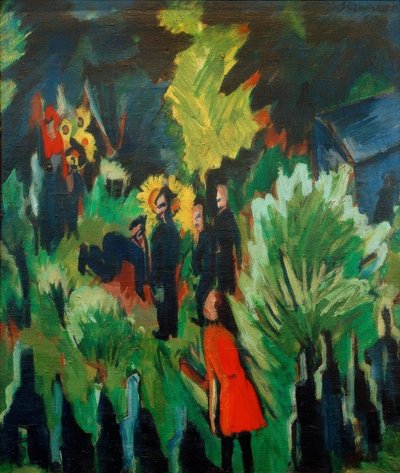 Graef garden i Jena af Ernst Ludwig Kirchner