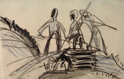 Haying landmænd af Ernst Ludwig Kirchner