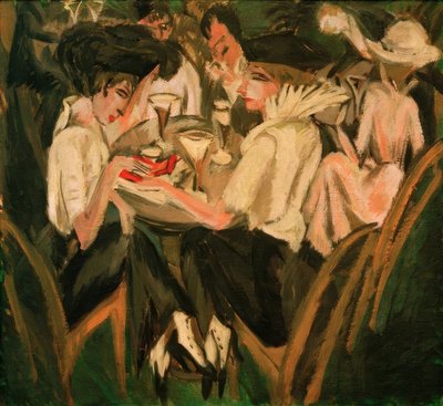 I caféhaven af Ernst Ludwig Kirchner