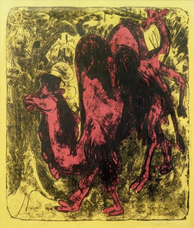Kamel og dromedar af Ernst Ludwig Kirchner