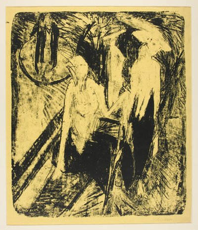 Kokotten am Kurf?rstendamm (Coquettes on the Kurf?rstendamm) af Ernst Ludwig Kirchner