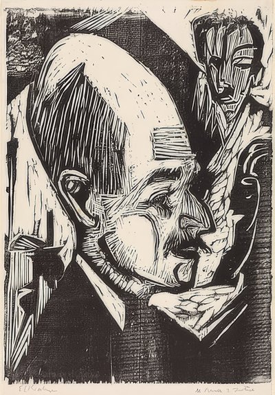 Leder Dr. Landmand. 1921 af Ernst Ludwig Kirchner