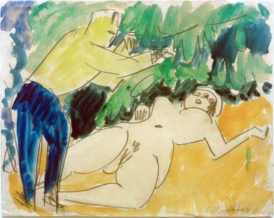 Maler og model af Ernst Ludwig Kirchner