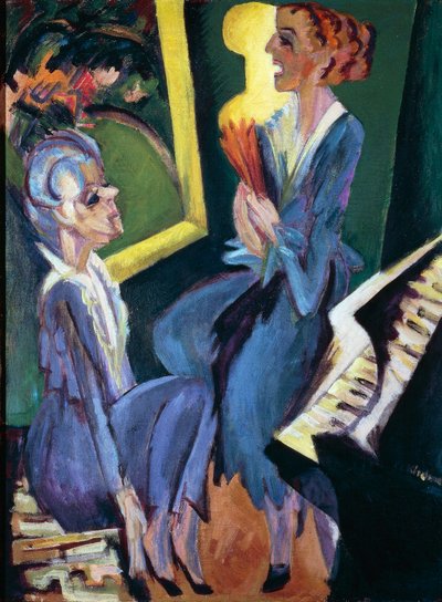 Musik rum af Ernst Ludwig Kirchner