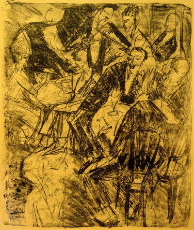 Musikrestaurant af Ernst Ludwig Kirchner