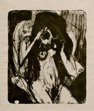 Nøgen kvinde i lænestolen af Ernst Ludwig Kirchner