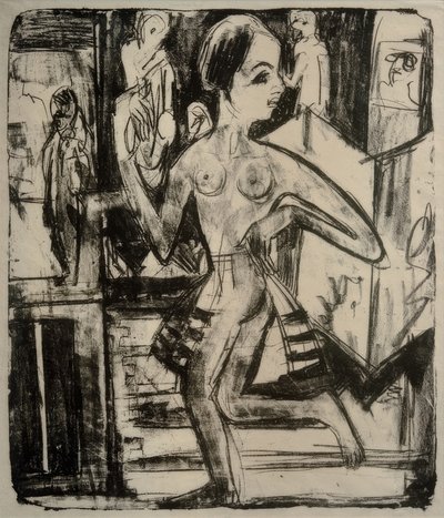 Nøgen danser af Ernst Ludwig Kirchner