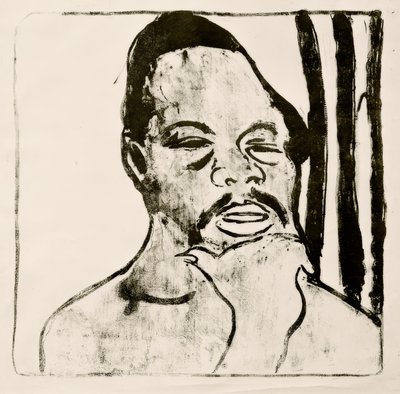 Negerkopf af Ernst Ludwig Kirchner