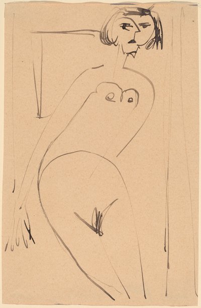 Nøgen af Ernst Ludwig Kirchner