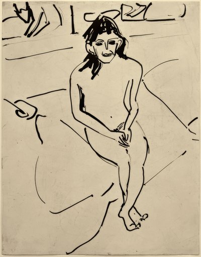 Uden titel (Marcella) af Ernst Ludwig Kirchner