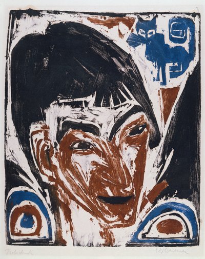 Portræt af Otto Mueller af Ernst Ludwig Kirchner