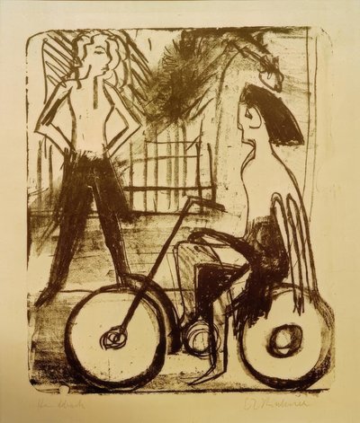 Cyklist af Ernst Ludwig Kirchner