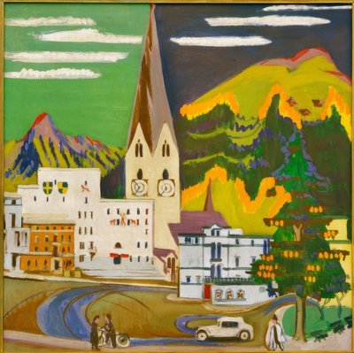 Rådhus Davos Platz af Ernst Ludwig Kirchner