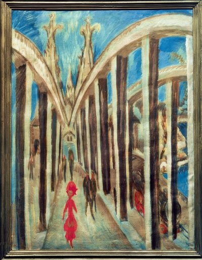 Rhinbroen nær Köln af Ernst Ludwig Kirchner