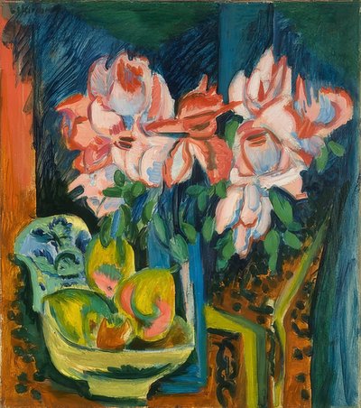Rosen. 1918 af Ernst Ludwig Kirchner