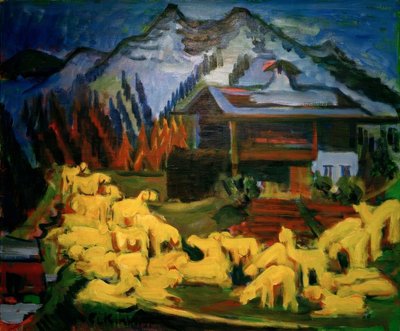 Flok får af Ernst Ludwig Kirchner