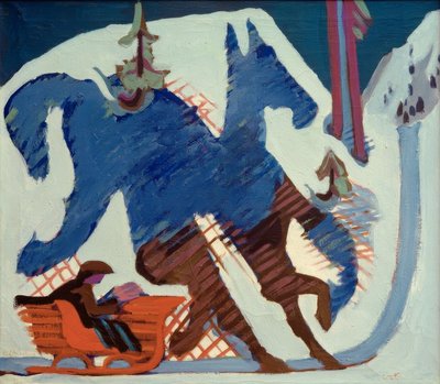 Slædetur af Ernst Ludwig Kirchner