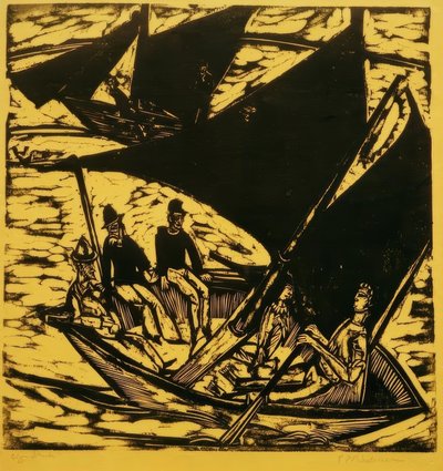 Sejlbåde nær Femern af Ernst Ludwig Kirchner