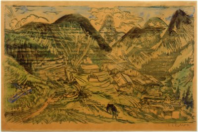 Stafelalp med Tinzenhorn af Ernst Ludwig Kirchner