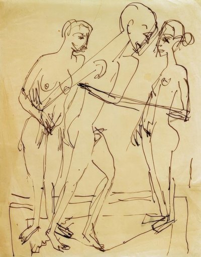 Dans mellem kvinder af Ernst Ludwig Kirchner