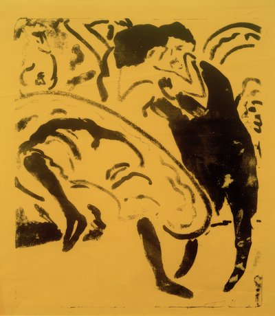Dansende par af Ernst Ludwig Kirchner