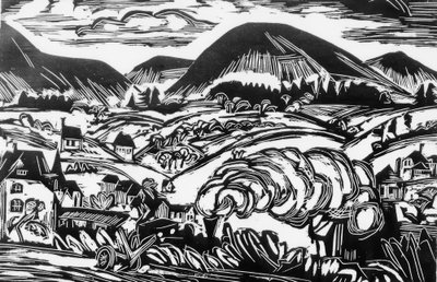 Taunus landskab af Ernst Ludwig Kirchner