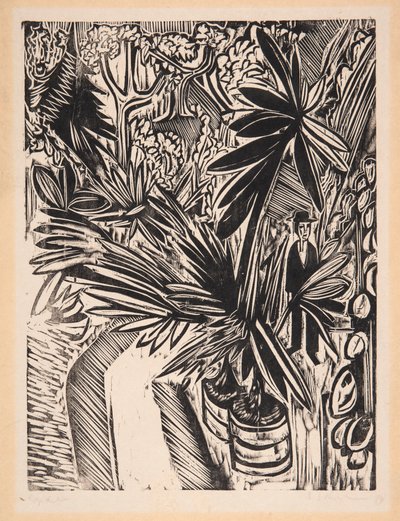 Væksthus. Jena af Ernst Ludwig Kirchner