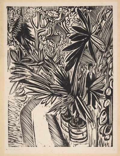 Væksthus. Jena af Ernst Ludwig Kirchner