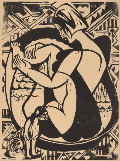 Kvinde i badekarret af Ernst Ludwig Kirchner