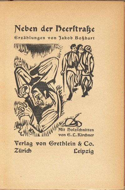 Jakob Bolsharat: Neben der Heyerstrasse (Jakob Bolsharat: Near Main Street) af Ernst Ludwig Kirchner and Jacob Bosshart