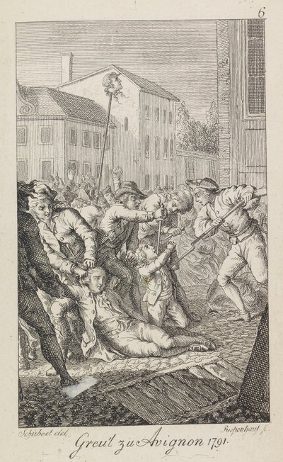Massakrerne på La Glacière den 16.-17. oktober 1791, 1793-1799. af Ernst Ludwig Riepenhausen