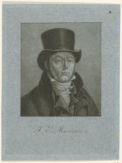 Portræt af Jacob Ernst Marcus af Ernst Willem Jan Bagelaar
