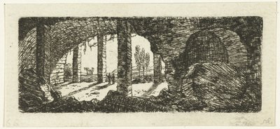 Ruinerne af Fort Sint-Pieter nær Maastricht af Ernst Willem Jan Bagelaar