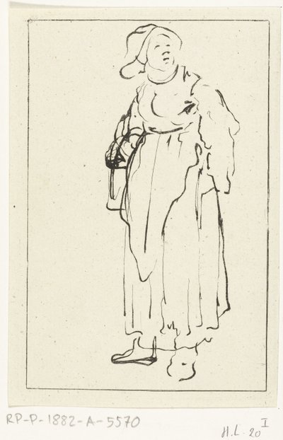 stående bondekone af Ernst Willem Jan Bagelaar