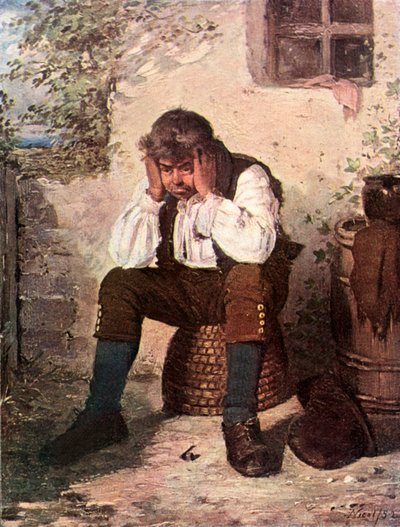 Bothered (farvelitografi) af Erskine Nicol