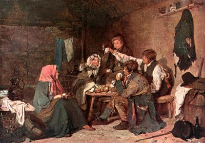 Praties og point (farvelitografi) af Erskine Nicol