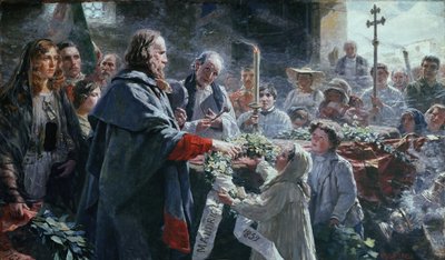 Giuseppe Garibaldi: "Til Anita ti år senere" af Erulo Eroli