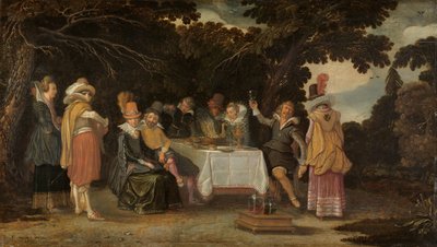 En friluftsfest af Esaias van de Velde