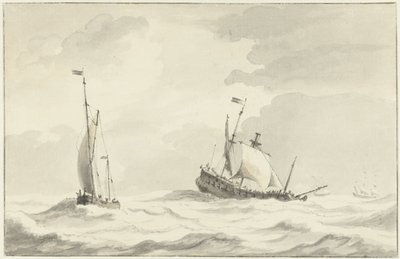 Udsigt over en bymur med et tårn af Esaias van de Velde