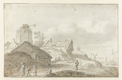 kystlandsby af Esaias van de Velde